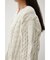 CHENILLE CABLE V／N KNIT TOPS
