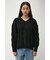 CHENILLE CABLE V／N KNIT TOPS