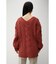 CHENILLE CABLE V／N KNIT TOPS