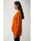 CHENILLE CABLE V／N KNIT TOPS