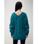 CHENILLE CABLE V／N KNIT TOPS