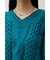 CHENILLE CABLE V／N KNIT TOPS