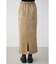 FAUX SUEDE SLIT SKIRT