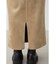 FAUX SUEDE SLIT SKIRT