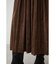 FAUX SUEDE PLEATED SKIRT