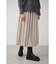 FAUX SUEDE PLEATED SKIRT