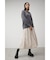 FAUX SUEDE PLEATED SKIRT