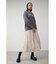 FAUX SUEDE PLEATED SKIRT