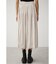 FAUX SUEDE PLEATED SKIRT