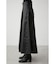 STITCH DESIGN LEATHER SKIRT