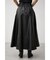 STITCH DESIGN LEATHER SKIRT