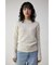 LACE JACQUARD H／N KNIT TOPS