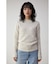LACE JACQUARD H／N KNIT TOPS