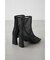 OPEN TOE SHEER SHORT BOOTS