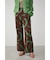 NATURE PATTERN WIDE PANTS