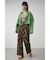 NATURE PATTERN WIDE PANTS