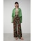 NATURE PATTERN WIDE PANTS