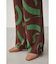 NATURE PATTERN WIDE PANTS