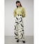 NATURE PATTERN WIDE PANTS