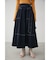 STITCH DENIM FLARE SKIRT