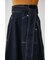 STITCH DENIM FLARE SKIRT