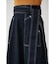 STITCH DENIM FLARE SKIRT