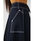STITCH DENIM FLARE SKIRT