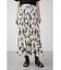 FLOWER PLEATS LONG SKIRT