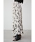 FLOWER PLEATS LONG SKIRT