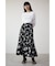 FLOWER PLEATS LONG SKIRT