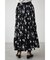 FLOWER PLEATS LONG SKIRT