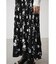 FLOWER PLEATS LONG SKIRT