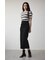 HIGH WAIST SLIT DENIM SKⅢ