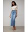 HIGH WAIST SLIT DENIM SKⅢ