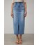HIGH WAIST SLIT DENIM SKⅢ