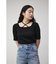 STRING DESIGN KNIT TOPS