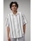 MULTI STRIPE CREPE WEAVE SHIRT