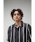 MULTI STRIPE CREPE WEAVE SHIRT