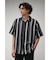 MULTI STRIPE CREPE WEAVE SHIRT