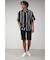 MULTI STRIPE CREPE WEAVE SHIRT