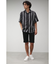 MULTI STRIPE CREPE WEAVE SHIRT