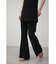 JACQUARD RIB FLARE PANTS