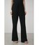 JACQUARD RIB FLARE PANTS