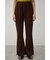 JACQUARD RIB FLARE PANTS