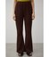JACQUARD RIB FLARE PANTS
