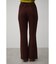 JACQUARD RIB FLARE PANTS