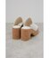 CENTER SEAM CORK WEDGE SANDALS