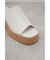 CENTER SEAM CORK WEDGE SANDALS