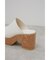 CENTER SEAM CORK WEDGE SANDALS