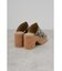 CENTER SEAM CORK WEDGE SANDALS